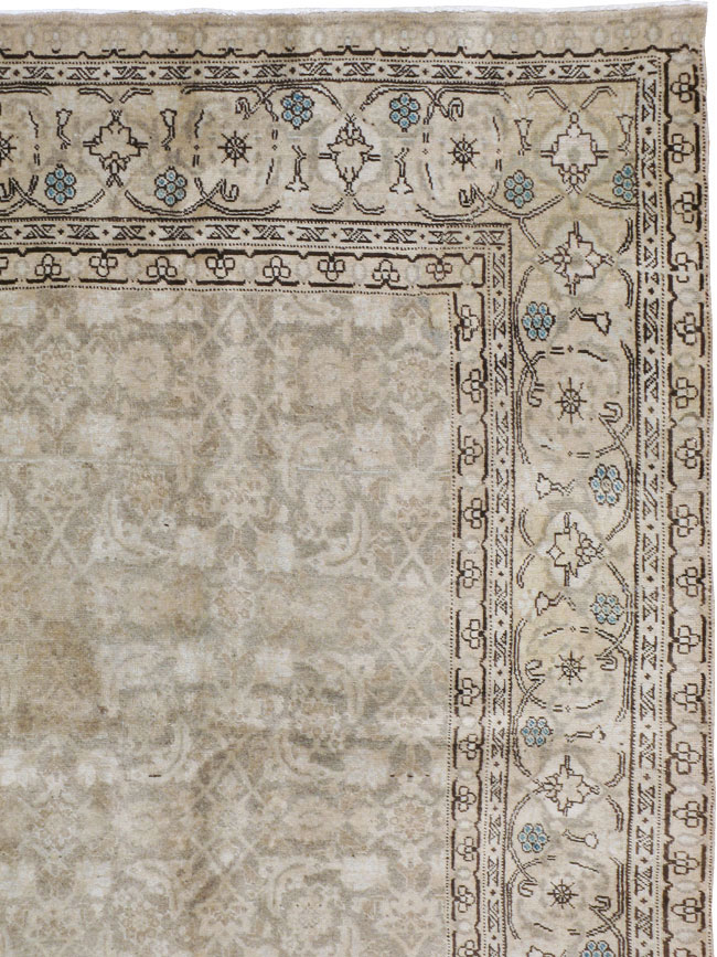 Antique Persian Tabriz Carpet, No.19283 - Galerie Shabab