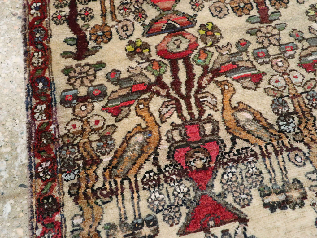 Vintage Persian Malayer Pictorial Rug, No.19284 - Galerie Shabab