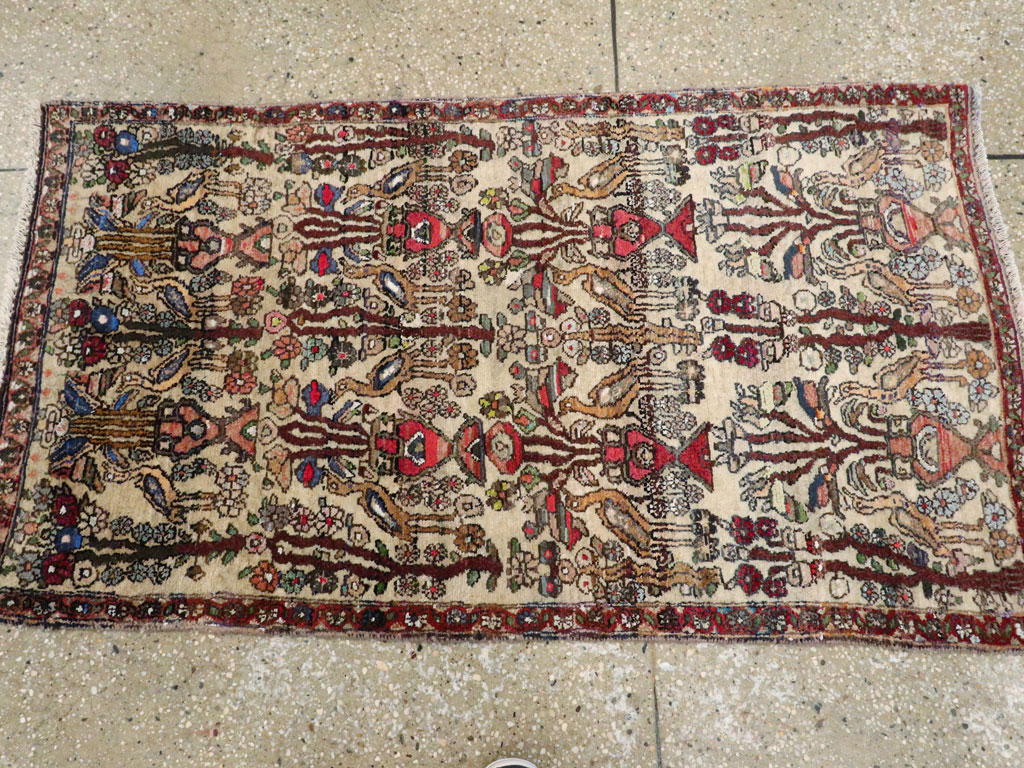 Vintage Persian Malayer Pictorial Rug, No.19284 - Galerie Shabab