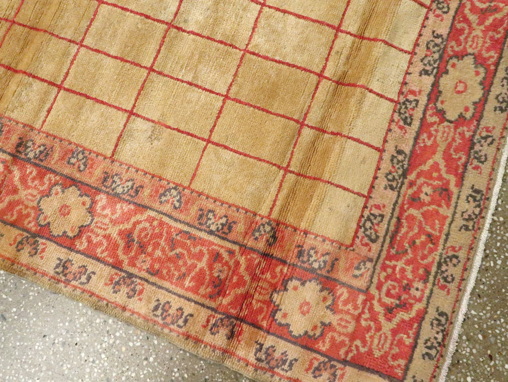 Antique Turkish Borlou Oushak Runner, No.19945 - Galerie Shabab