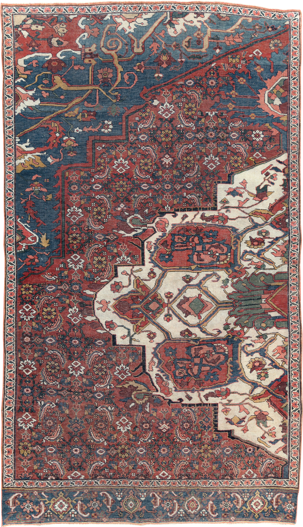 Antique Persian Bidjar Sampler Rug, No.19947 - Galerie Shabab