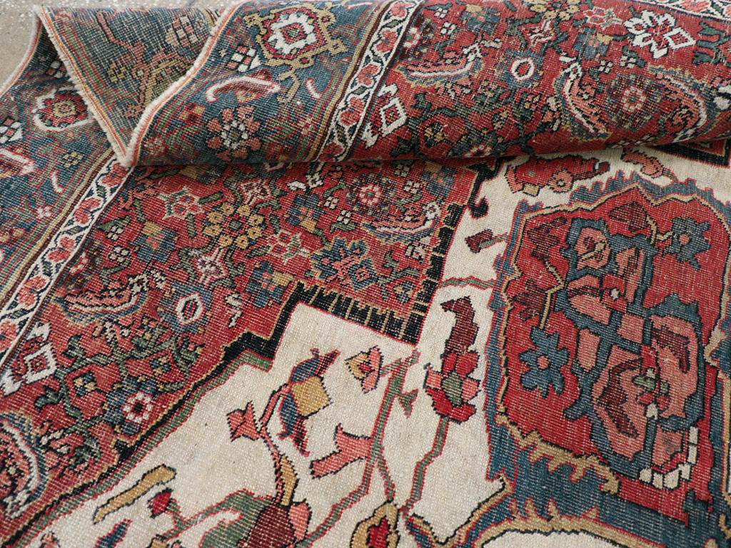 Antique Persian Bidjar Sampler Rug, No.19947 - Galerie Shabab