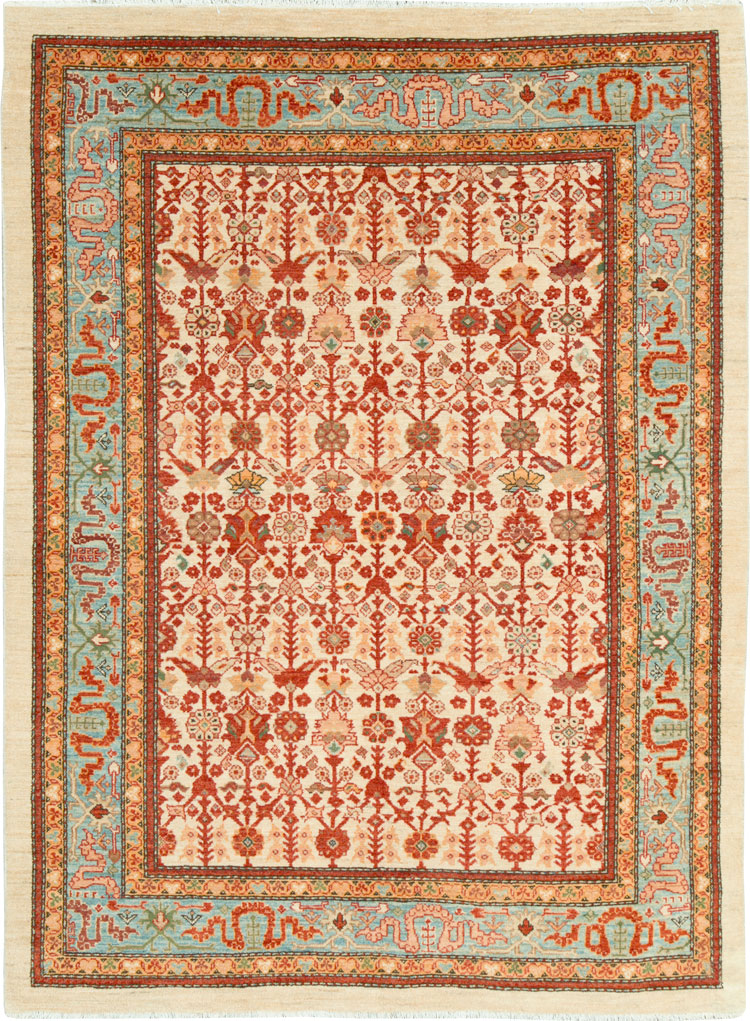 Modern Persian Malayer Accent Rug, No.19962 - Galerie Shabab