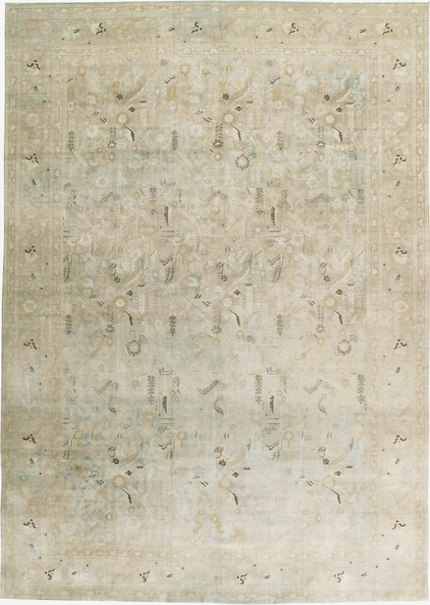 Antique Persian Tabriz Carpet, No.19980 - Galerie Shabab