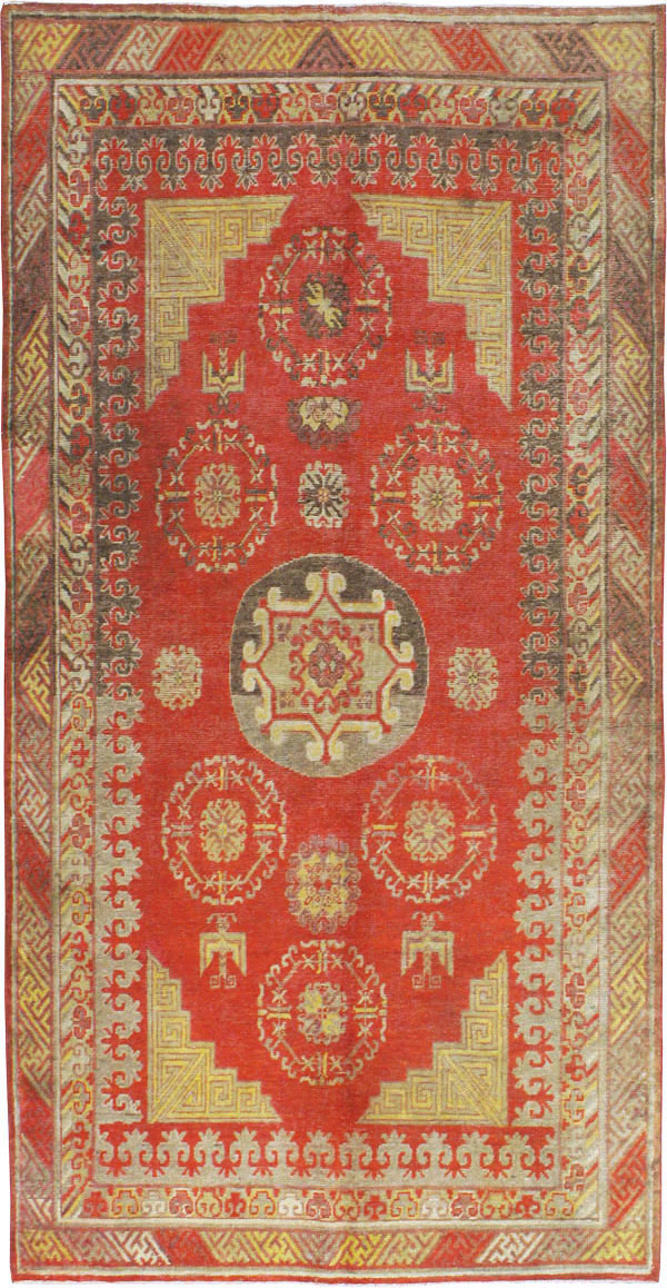 Vintage East Turkestan Khotan Carpet, No.19985 - Galerie Shabab