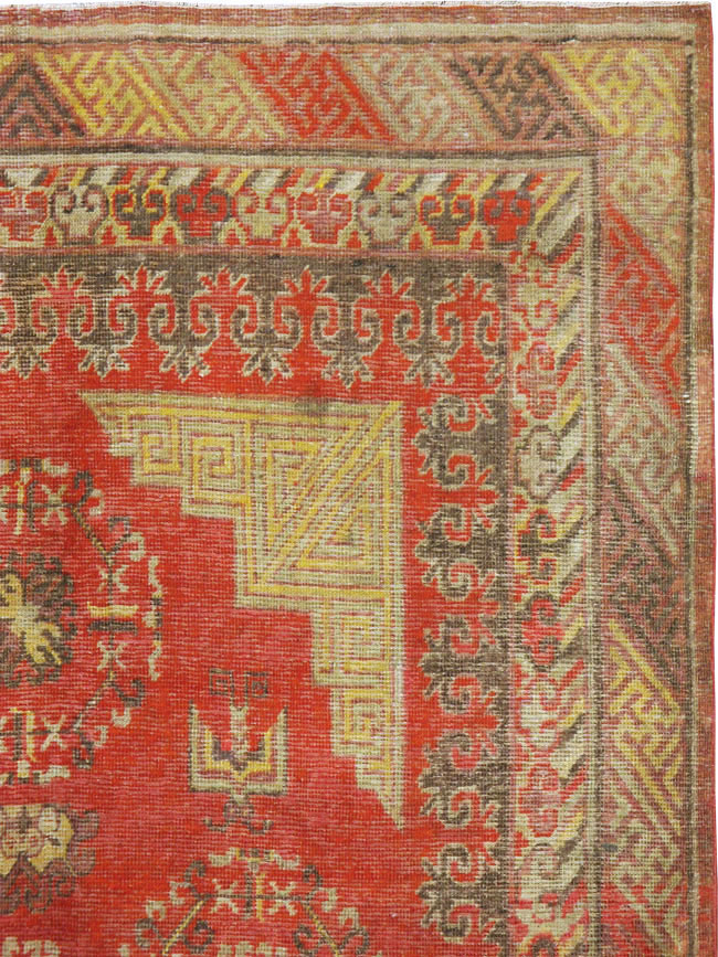 Vintage East Turkestan Khotan Carpet, No.19985 - Galerie Shabab