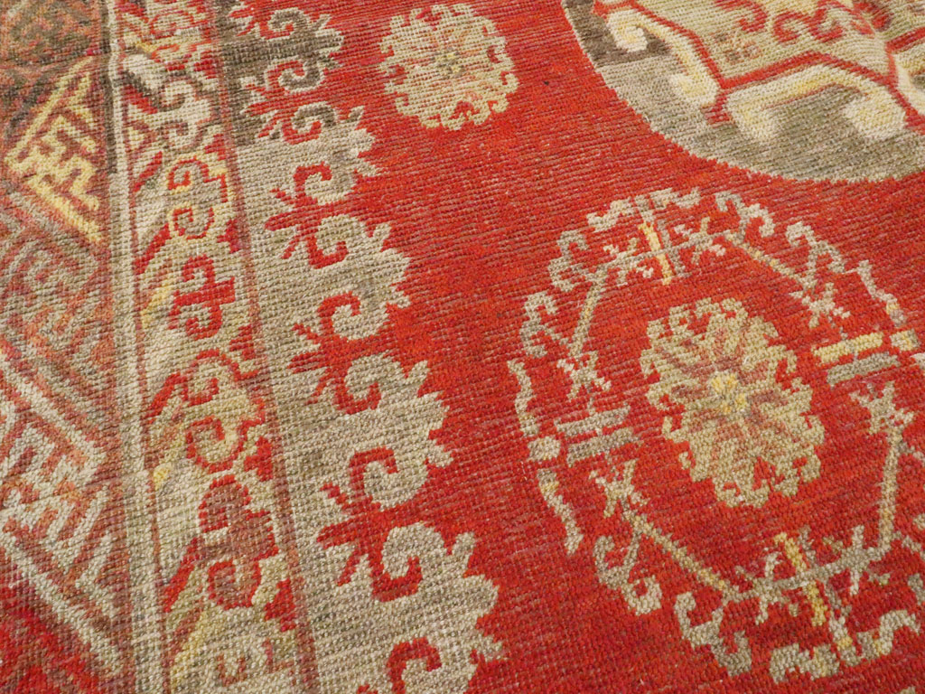 Vintage East Turkestan Khotan Carpet, No.19985 - Galerie Shabab