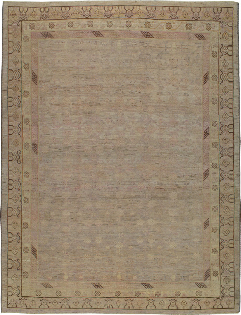 Vintage Khotan Carpet, No.19995 - Galerie Shabab