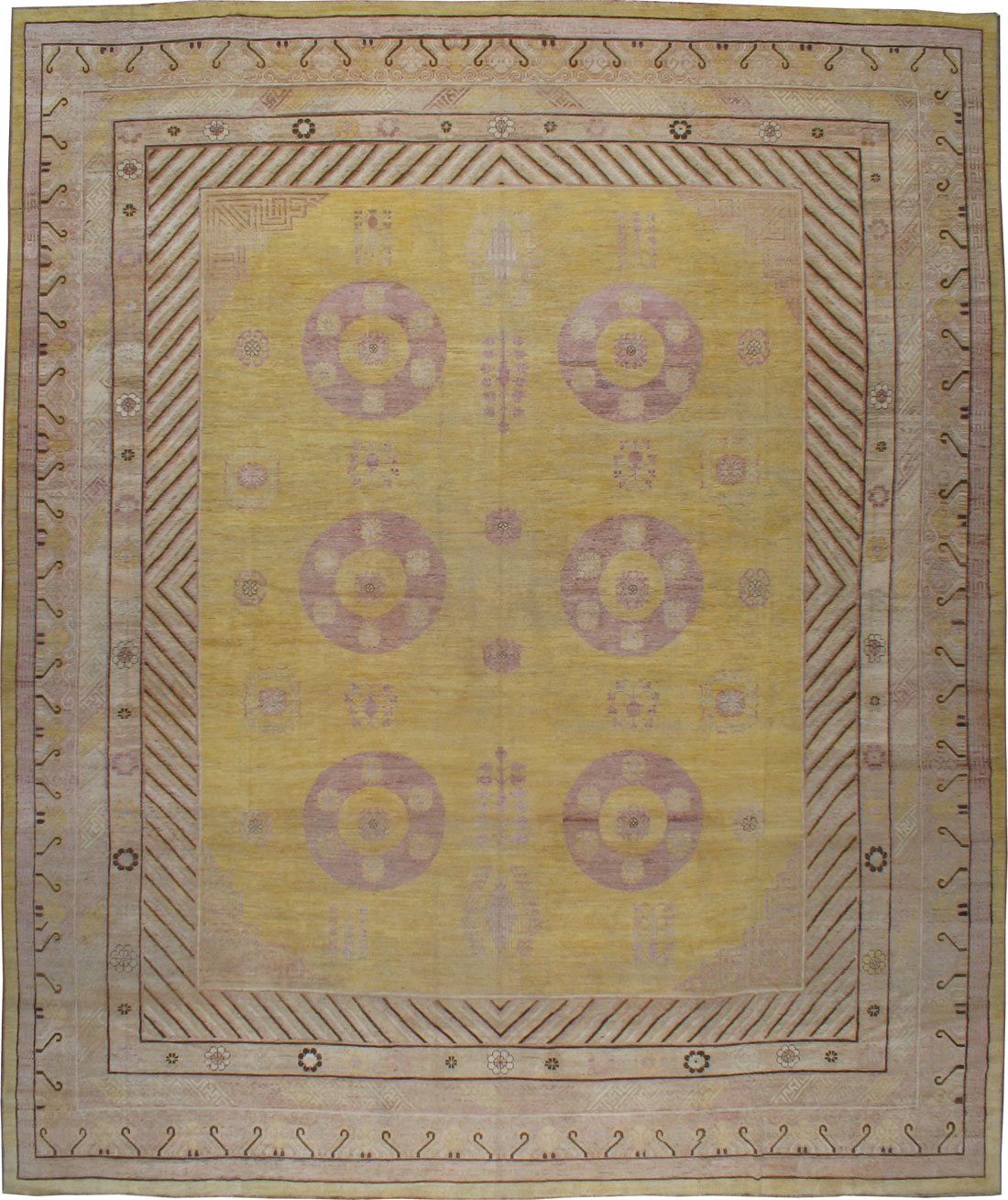 Vintage Khotan Carpet, No.19997 - Galerie Shabab
