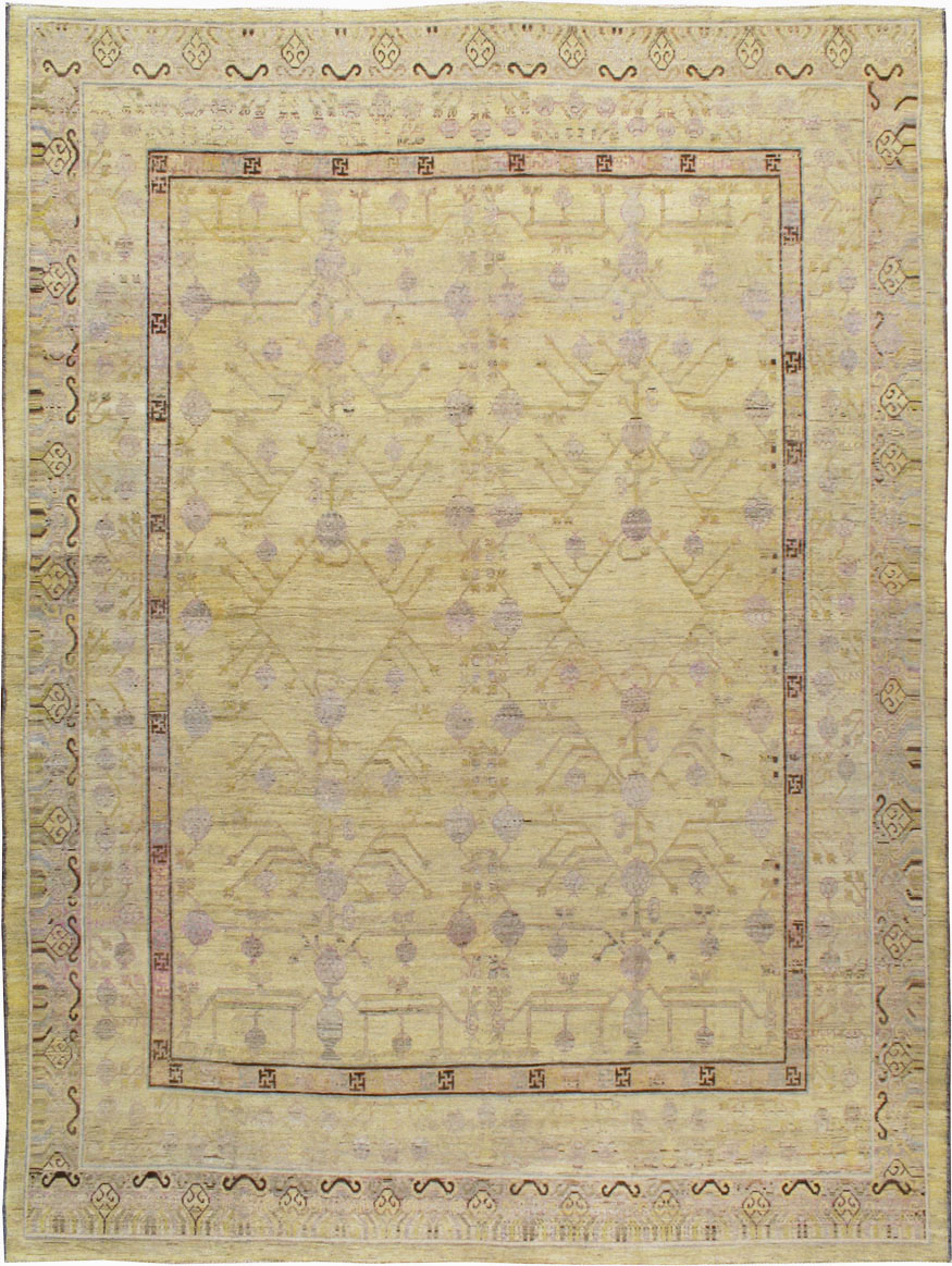 Modern East Turkestan Khotan Carpet, No.20001 - Galerie Shabab