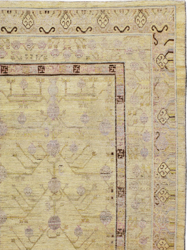Modern East Turkestan Khotan Carpet, No.20001 - Galerie Shabab