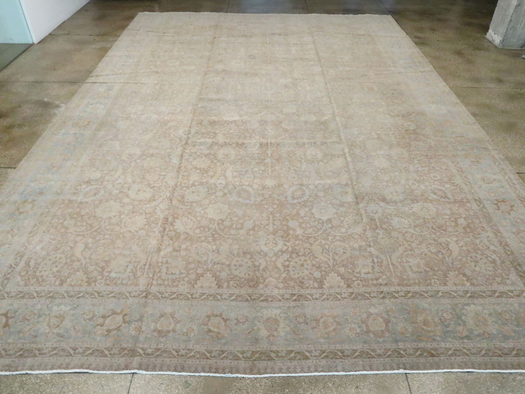 Antique Persian Tabriz Oversize Carpet, No.20010 - Galerie Shabab