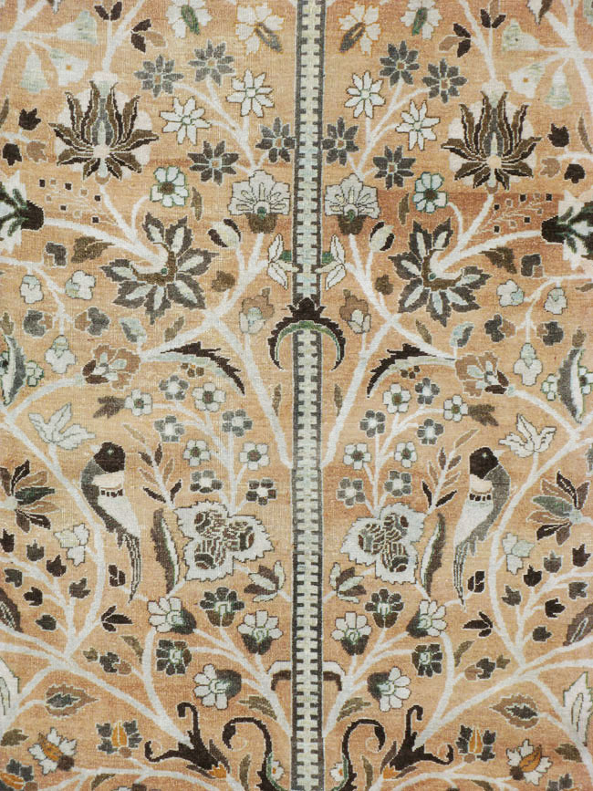 Vintage Persian Mashad Carpet, No.20022 - Galerie Shabab