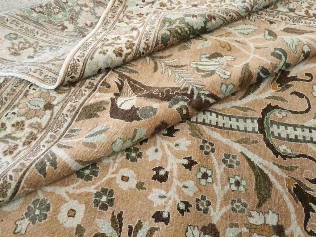 Vintage Persian Mashad Carpet, No.20022 - Galerie Shabab