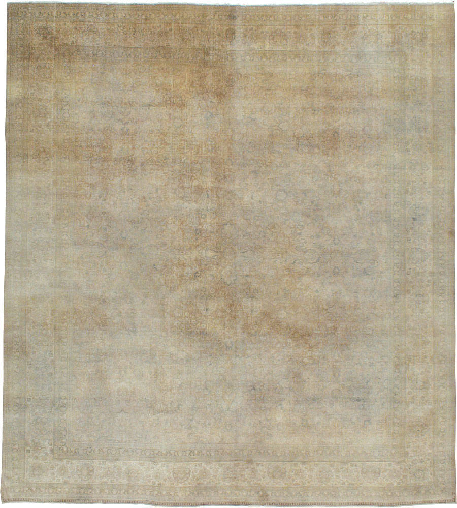 Antique Persian Tabriz Square Carpet, No.20044 - Galerie Shabab