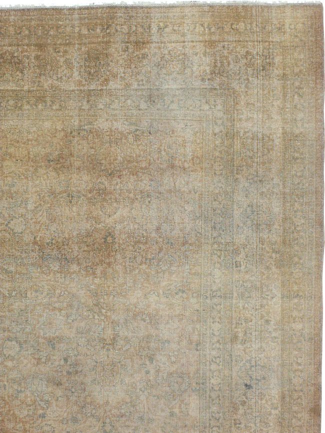 Antique Persian Tabriz Square Carpet, No.20044 - Galerie Shabab