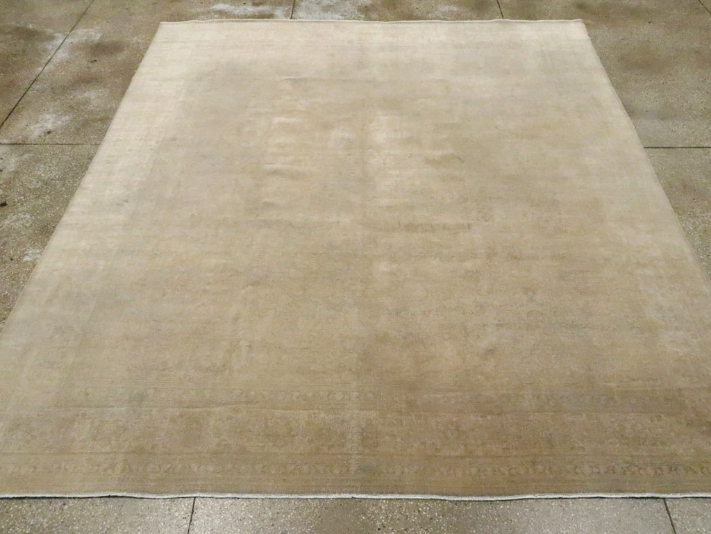 Antique Persian Tabriz Square Carpet, No.20044 - Galerie Shabab