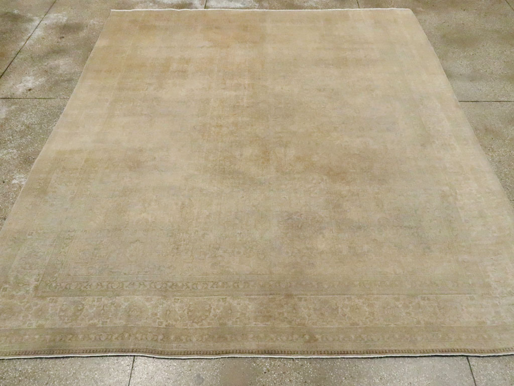 Antique Persian Tabriz Square Carpet, No.20044 - Galerie Shabab