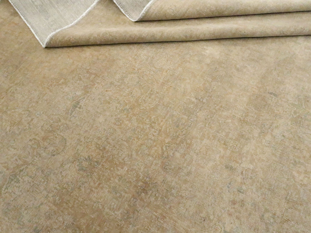 Antique Persian Tabriz Square Carpet, No.20044 - Galerie Shabab