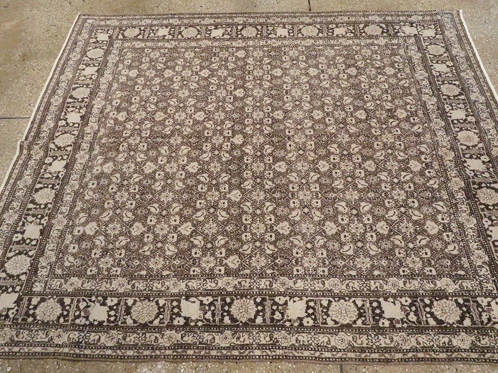 Antique Persian Senneh Tabriz Rug, No.20045 - Galerie Shabab