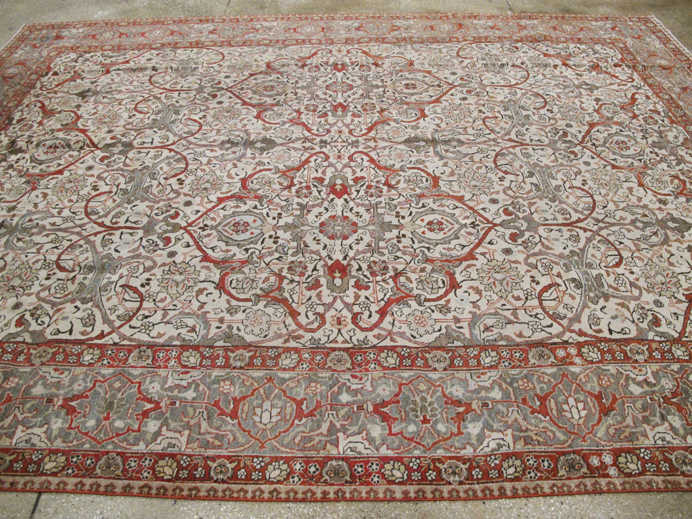 Vintage Persian Tabriz Carpet, No.20056 - Galerie Shabab