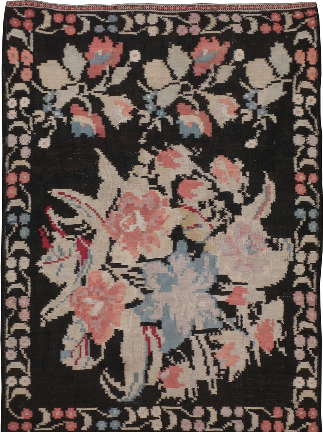 Vintage Russian Bessarabian Kilim, No.20059 - Galerie Shabab