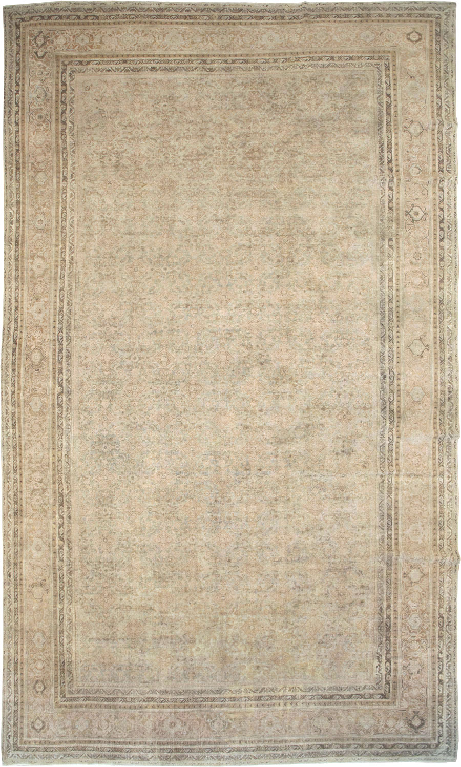 Antique Persian Mahal Large Oversize Carpet, No.20060 - Galerie Shabab