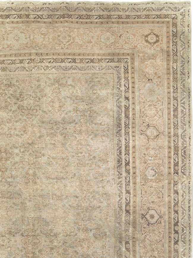 Antique Persian Mahal Large Oversize Carpet, No.20060 - Galerie Shabab