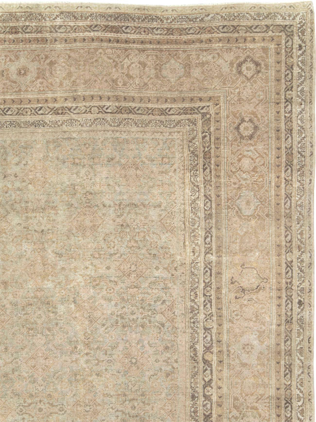 Antique Persian Mahal Large Oversize Carpet, No.20060 - Galerie Shabab
