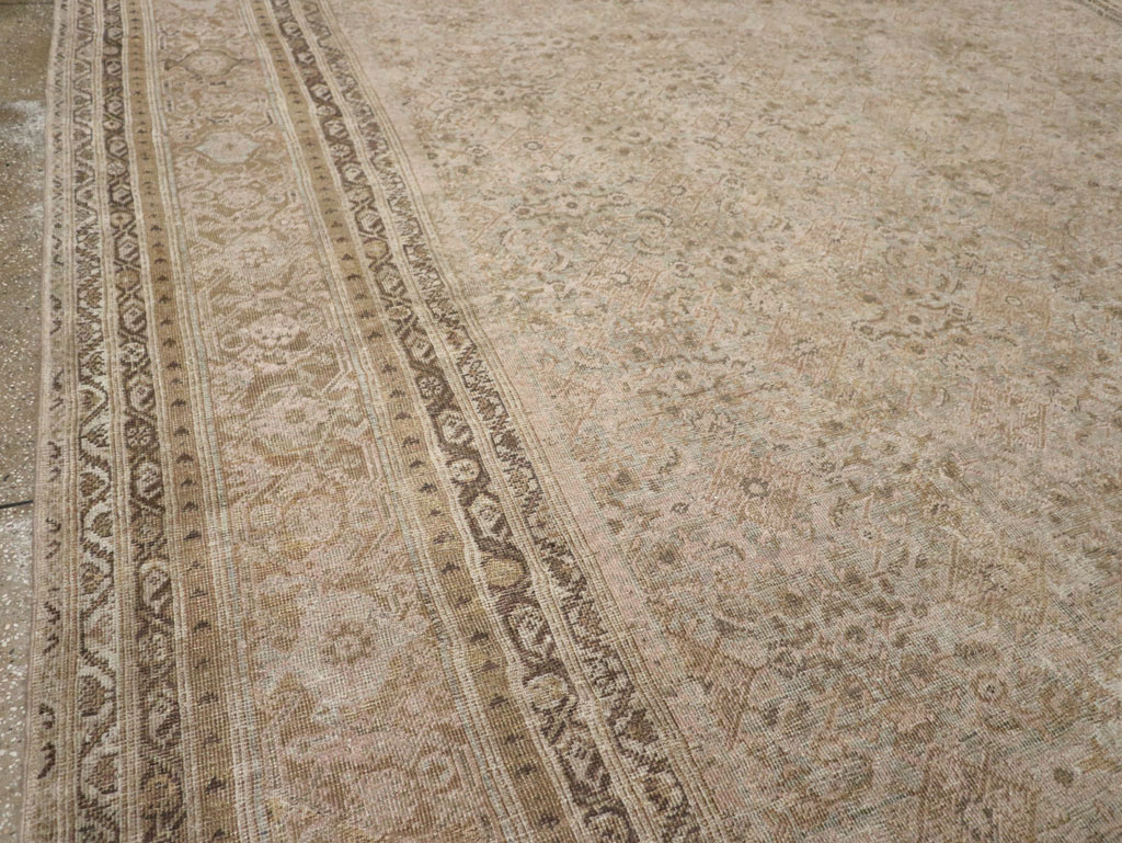 Antique Persian Mahal Large Oversize Carpet, No.20060 - Galerie Shabab