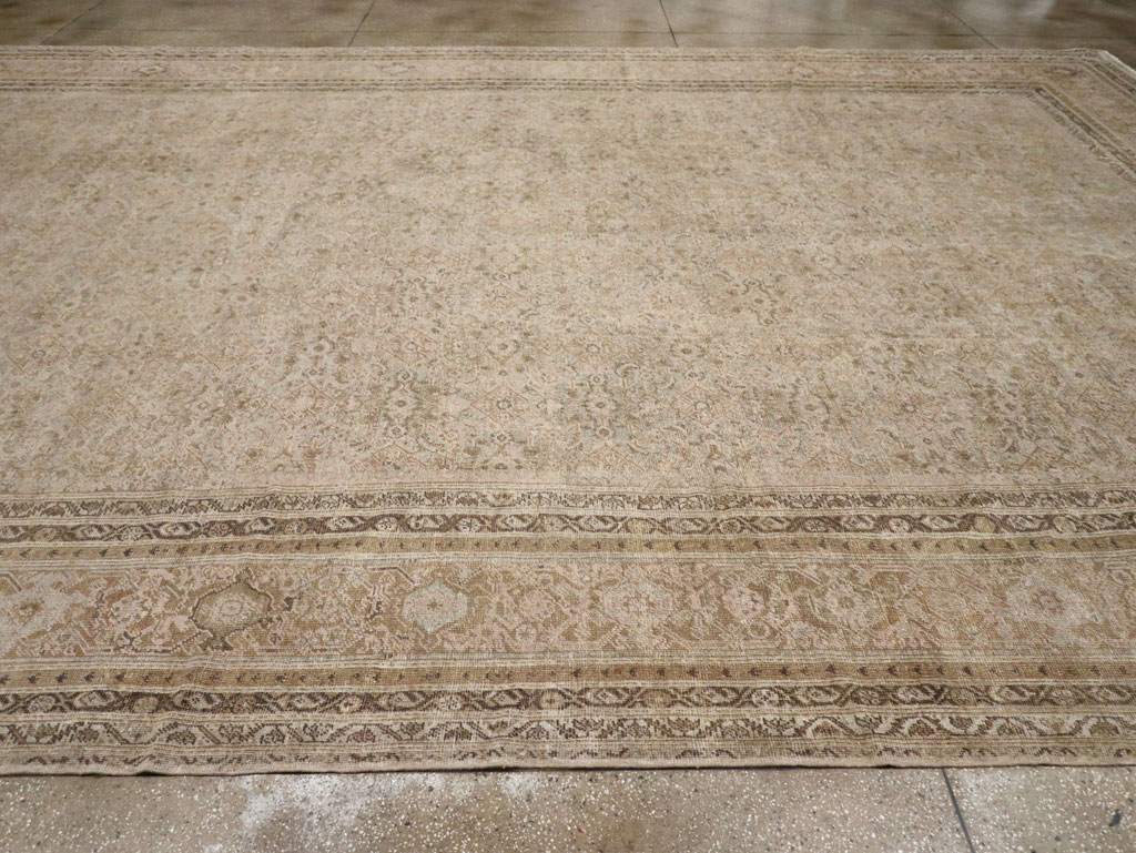 Antique Persian Mahal Large Oversize Carpet, No.20060 - Galerie Shabab