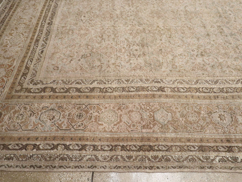 Antique Persian Mahal Large Oversize Carpet, No.20060 - Galerie Shabab