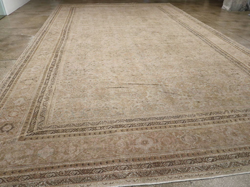 Antique Persian Mahal Large Oversize Carpet, No.20060 - Galerie Shabab