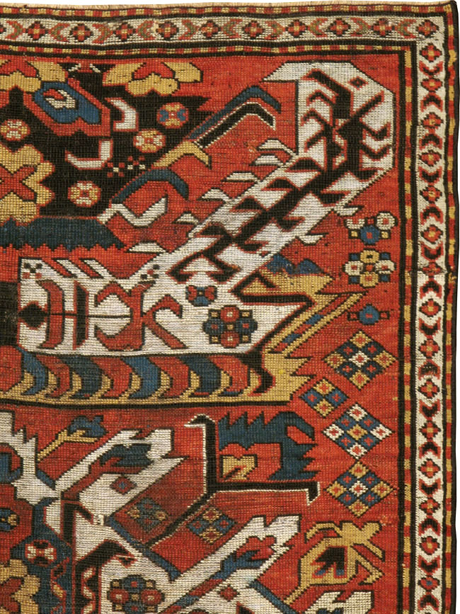 Antique Caucasian Kazak Rug, No.20076 - Galerie Shabab