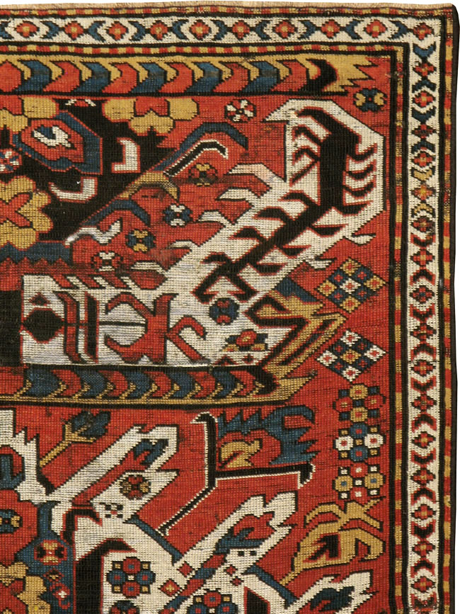 Antique Caucasian Kazak Rug, No.20076 - Galerie Shabab