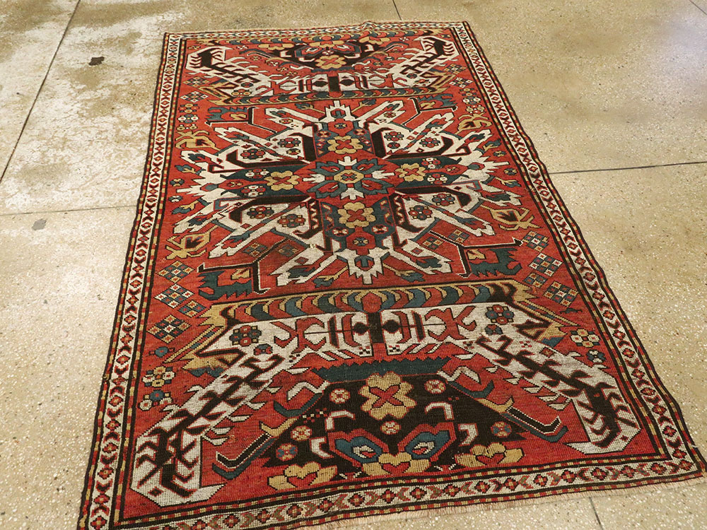 Antique Caucasian Kazak Rug, No.20076 - Galerie Shabab
