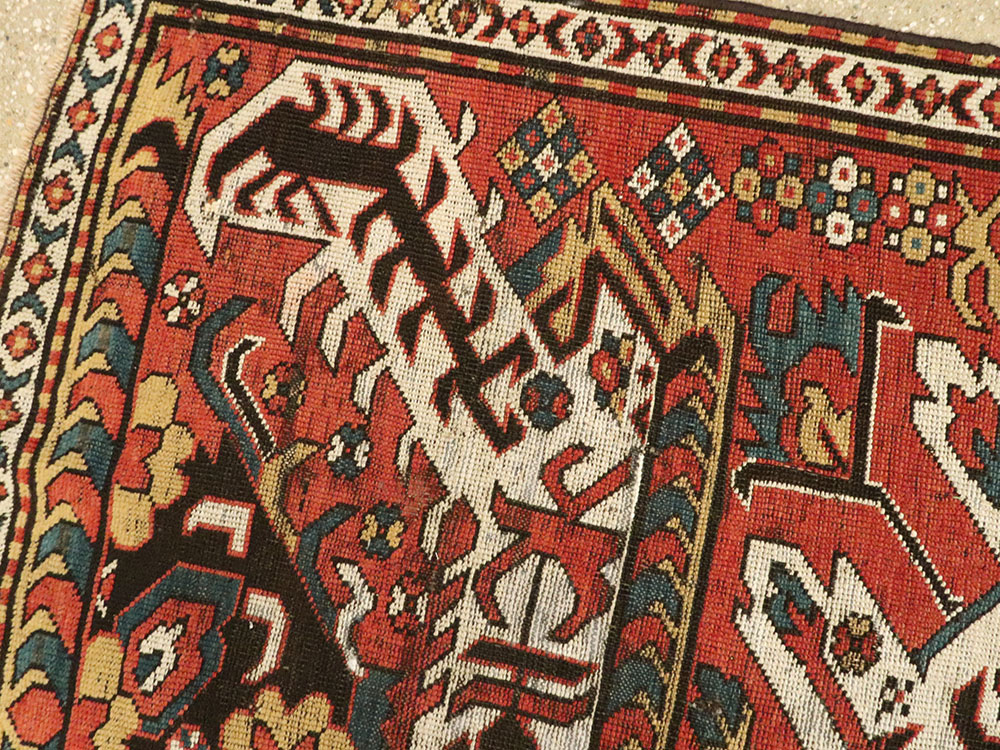 Antique Caucasian Kazak Rug, No.20076 - Galerie Shabab