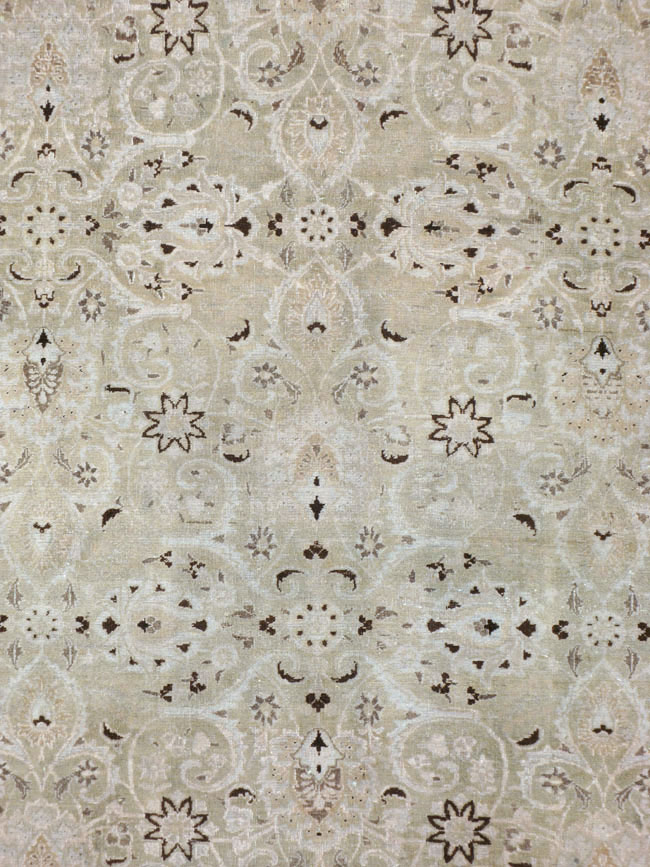 Vintage Persian Mashad Room Size Carpet, No.20082 - Galerie Shabab