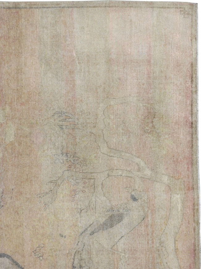 Antique Khotan Silk Carpet, No.20084 - Galerie Shabab