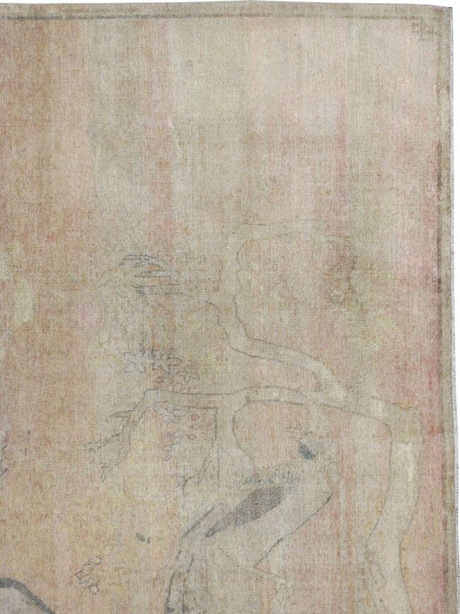 Antique Khotan Silk Carpet, No.20084 - Galerie Shabab