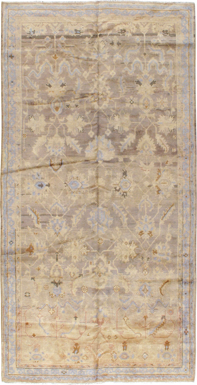 Antique Turkish Oushak Carpet, No.20093 - Galerie Shabab
