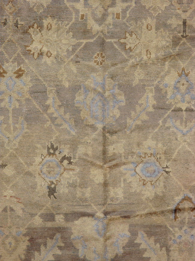 Antique Turkish Oushak Carpet, No.20093 - Galerie Shabab