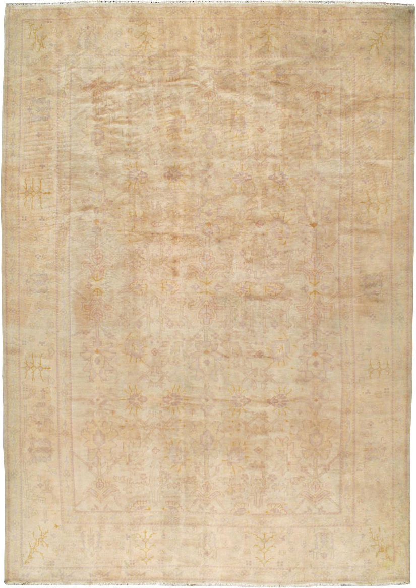 Antique Turkish Oushak Carpet, No.20105 - Galerie Shabab