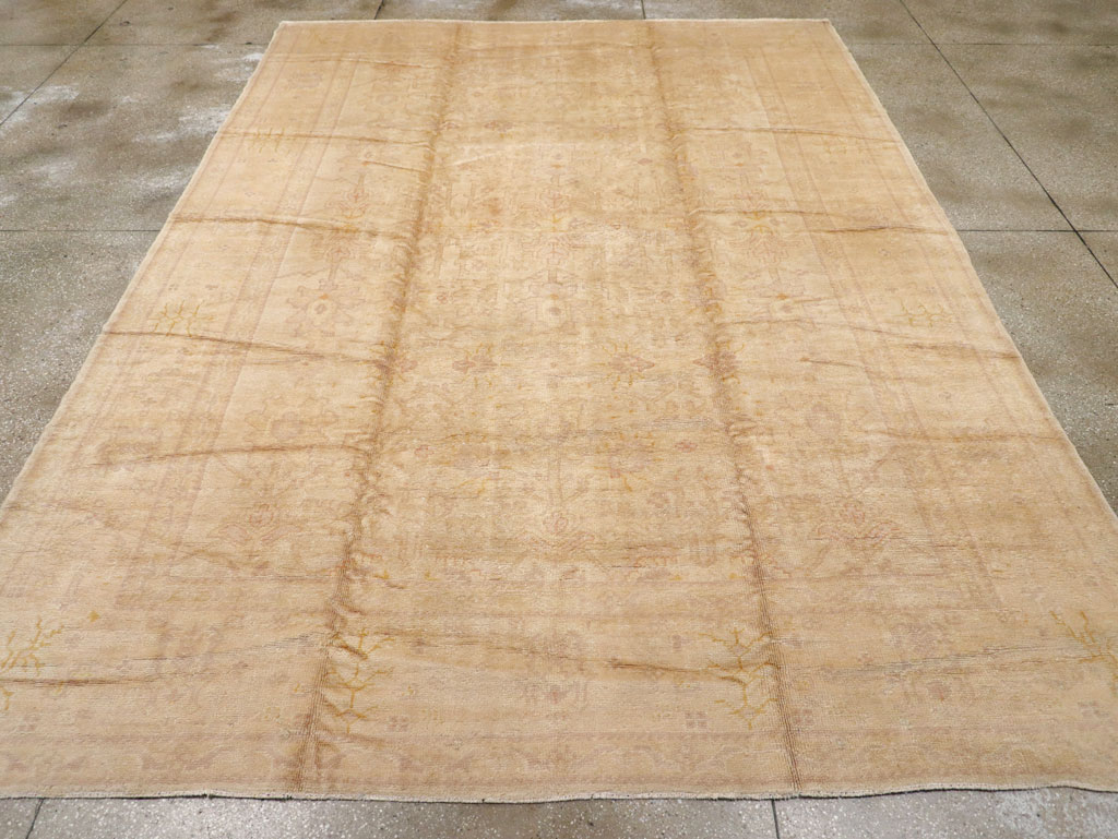 Antique Turkish Oushak Carpet, No.20105 - Galerie Shabab