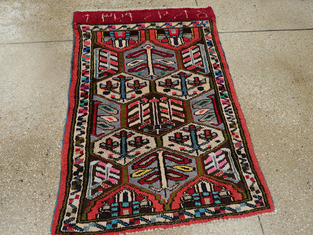 Vintage Persian Hamadan Rug, No.20107 - Galerie Shabab