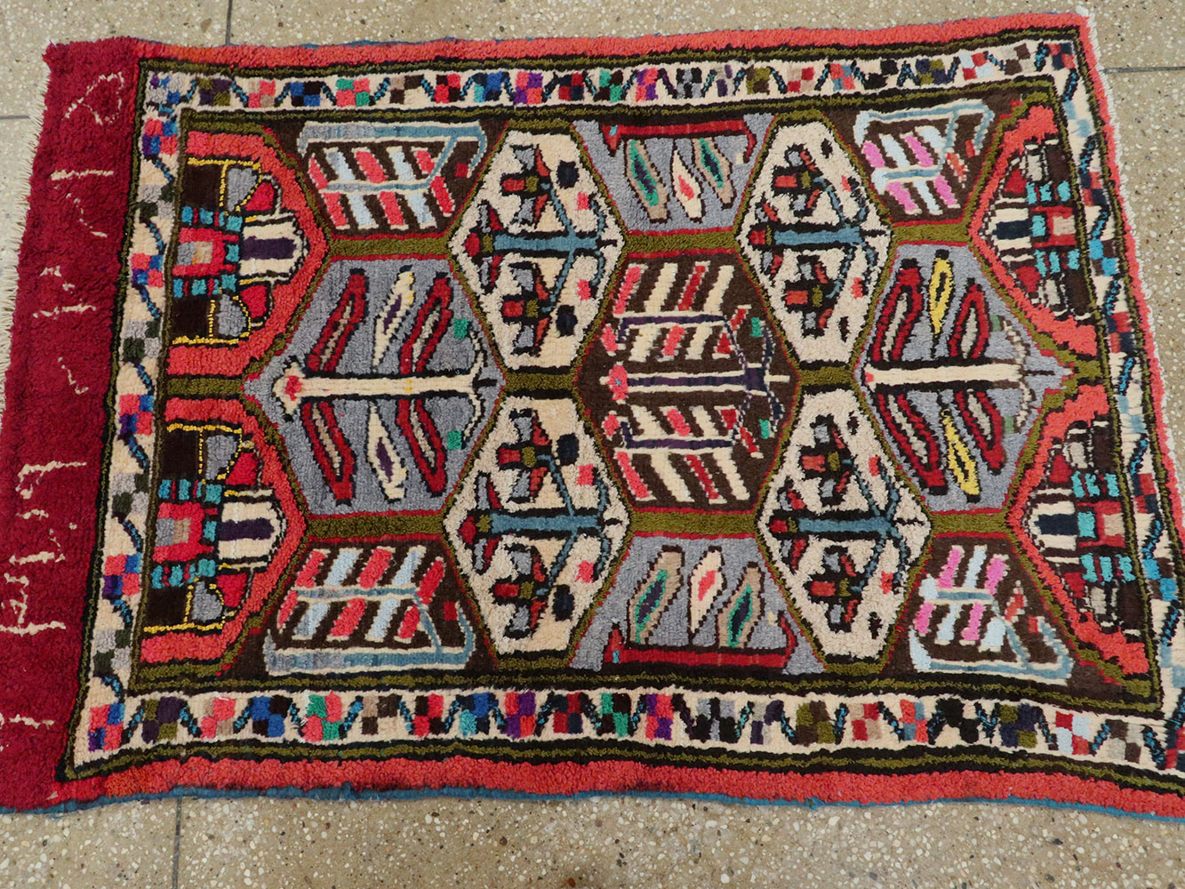 Vintage Persian Hamadan Rug, No.20107 - Galerie Shabab