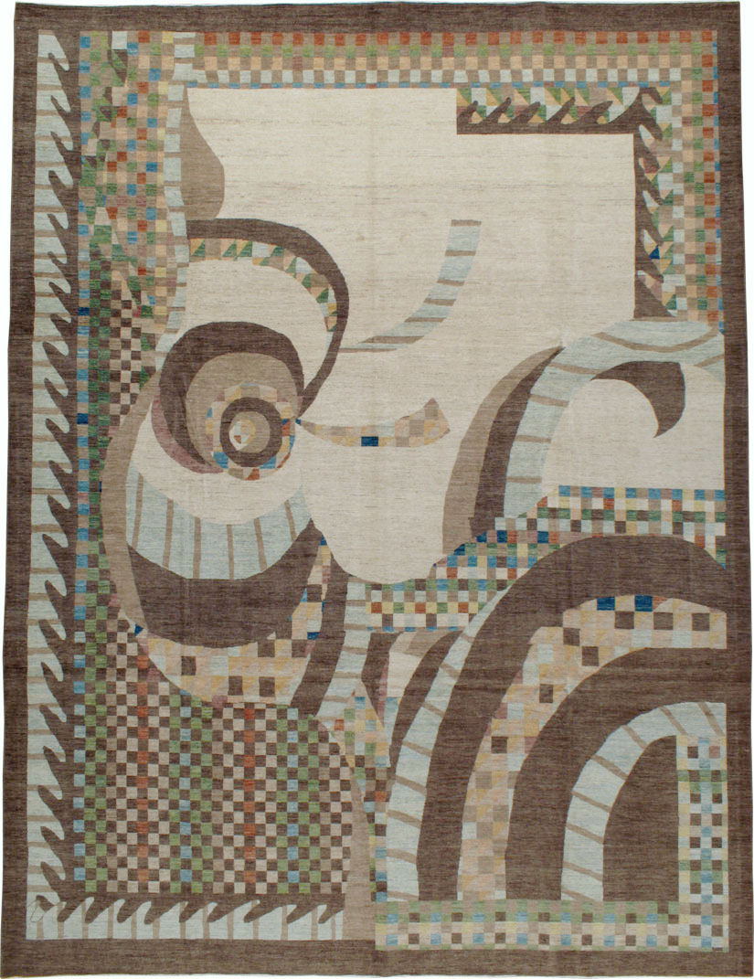 Persian Tabriz Modernist Carpet, No.20109 - Galerie Shabab