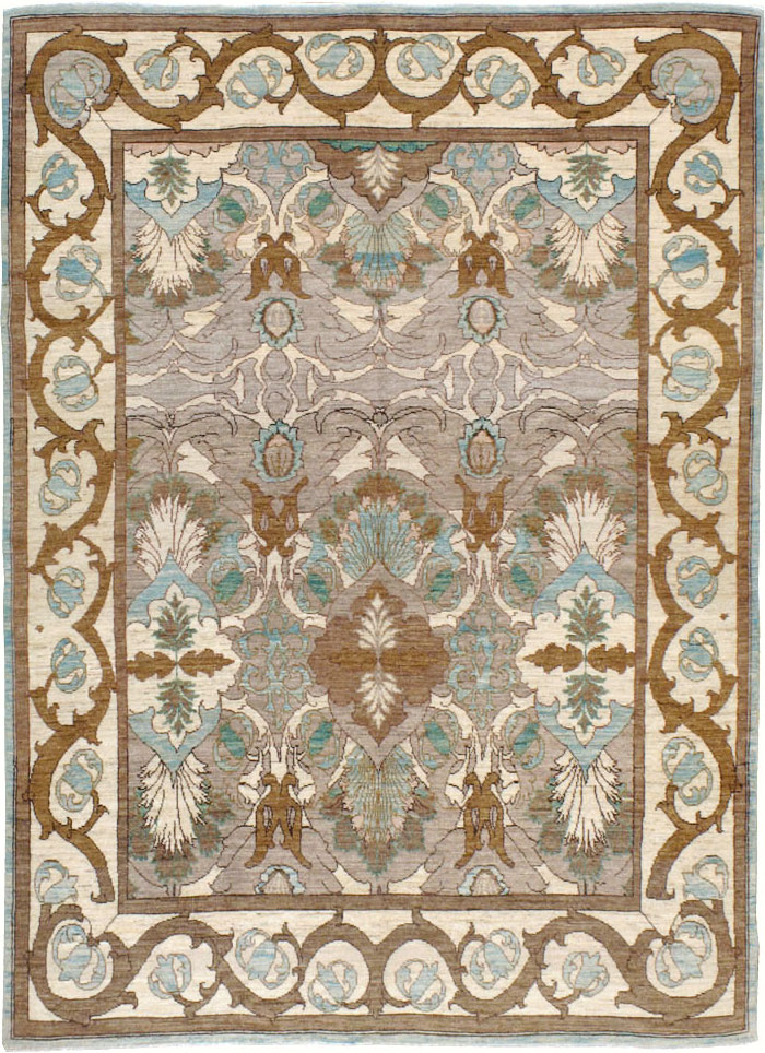 Modern Persian Tabriz Accent Rug, No.20111 - Galerie Shabab