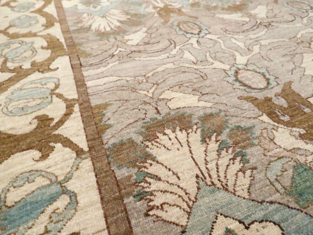 Modern Persian Tabriz Accent Rug, No.20111 - Galerie Shabab