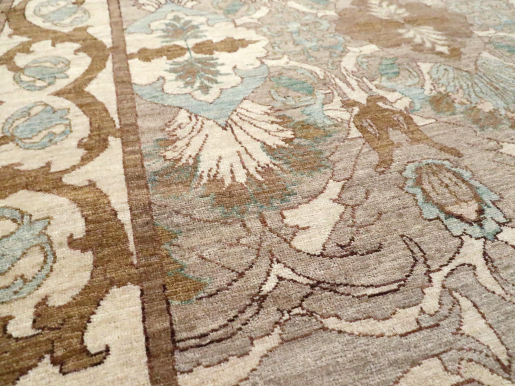 Modern Persian Tabriz Accent Rug, No.20111 - Galerie Shabab